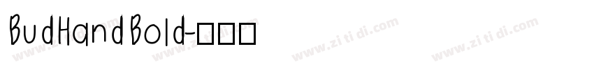 BudHand Bold字体转换